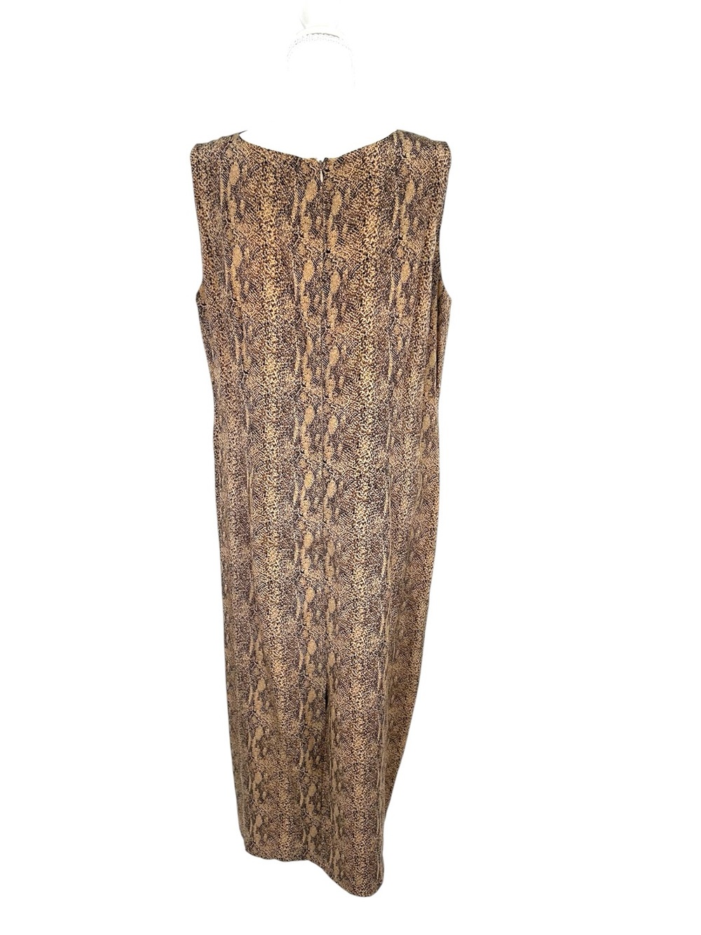 Spenser Jeremy Brown Snake Print Midi Dress